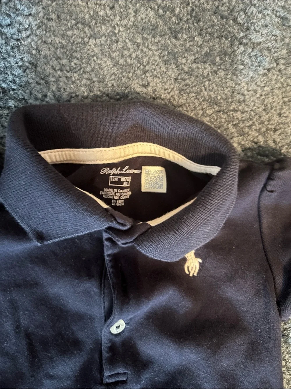 Ralph Lauren Navy Polo Dress with Ruffle Hem and Bloomer